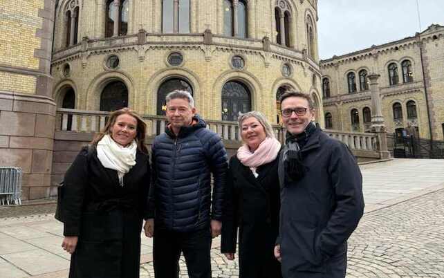 Fra møte på Stortinget med representanter fra styringsgruppa i Næringsarena Nord