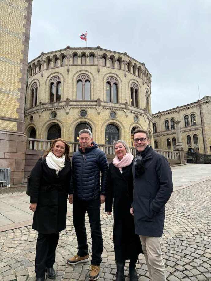 Fra møte på Stortinget med representanter fra styringsgruppa i Næringsarena Nord